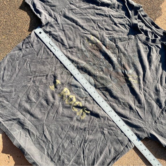 I Rock AOP T-Shirt XL Measurements Gray - Picture 2 of 6